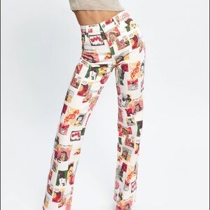 Reformation Comic High Rise Straight Long Jeans